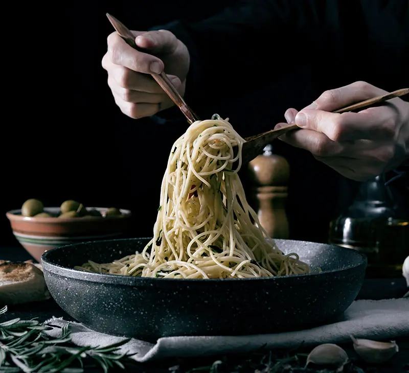 Spaghetti servis à la Casa di Mario